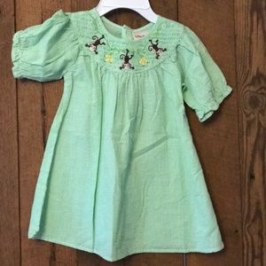 Toffee Apple Smocked Gingham Dress